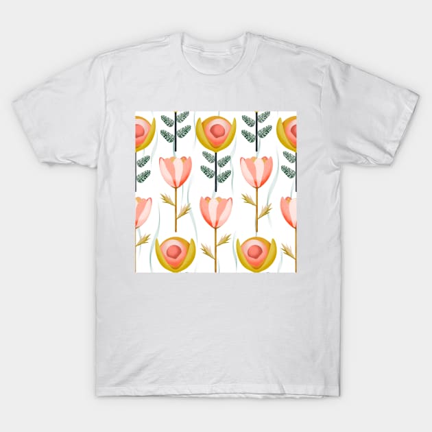 Garden of enchanted flowers T-Shirt by cesartorresart